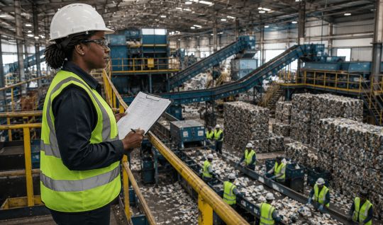 6 Use case card 2 Worker assessing risk on site within a circular-economy operation Content